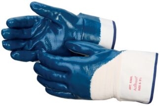 Liberty Gloves 9360SP Economy Smooth Finish Blue Nitrile Palm Coated Glove, Dozen
