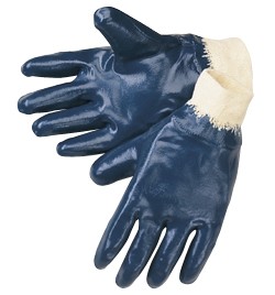 Liberty Gloves 9473SP Economy Light Weight Blue Nitrile Fully Coated Gloves, Dozen