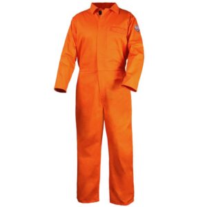 Black Stallion CF2117-OR 7 oz. Orange FR Cotton Coverall NFPA 2112 Rated
