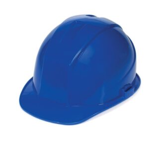 White Case of 6 Liberty DuraShell HDPE Cap Style Hard Hat with 6 Point Pinlock Suspension 