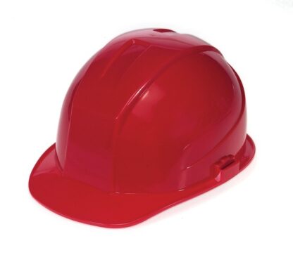 DURASHELL 4 POINT RATCHET SUSPENSION RED HARD HAT