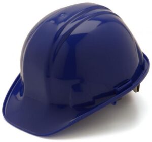 Blue Hard Hat with 6 Point Pinlock Suspension