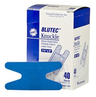 Blue Non-Metal Detectable Knuckle Bandage 50ct.