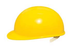 Bump Caps - Bump cap w/ yellow shell, suspension & vinyl brow pad