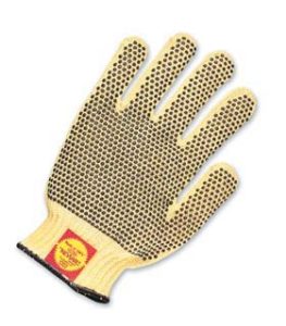 Perfect Fit Gloves - 100% Kevlar gloves w/ PVC dots