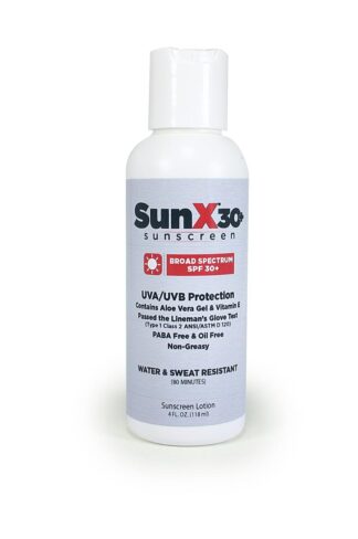 SunX SPF30 Sunscreen Lotion 4oz Bottle