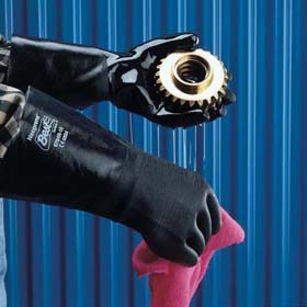 Chemical Resistant Safety Gloves With Support Lining