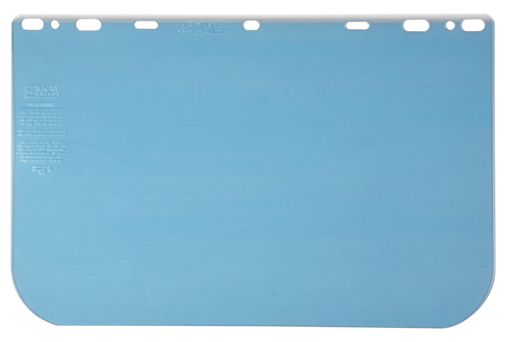 MCR 101640 Clear Face Shields – 10″x15.5″ .040,PETG | Equipment Direct
