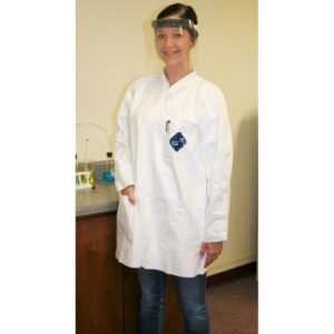 Disposable Lab Coat with 3 Pockets