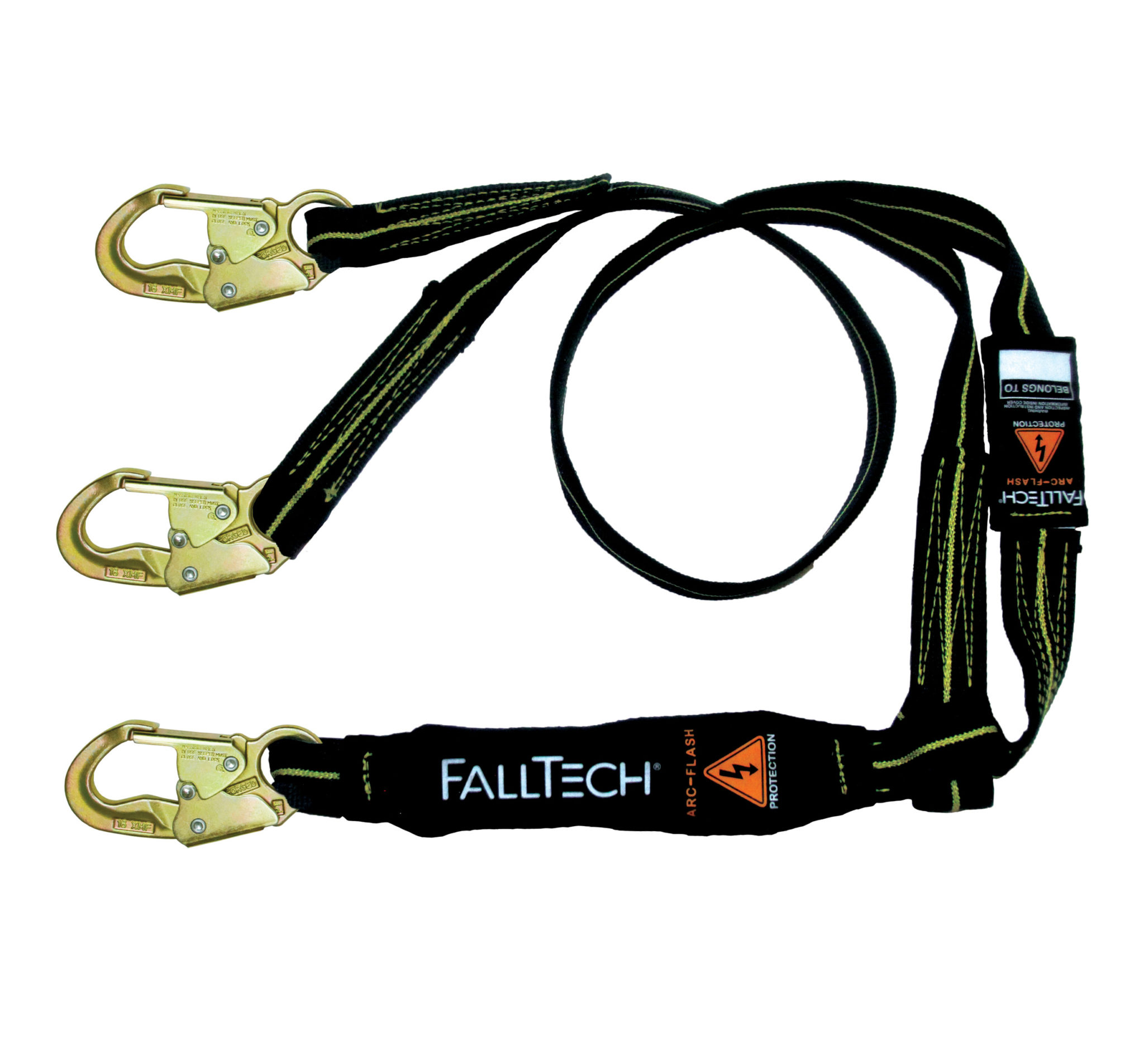 FallTech 8242YAF Arc Flash Shock Absorbing Lanyard Equipment Direct