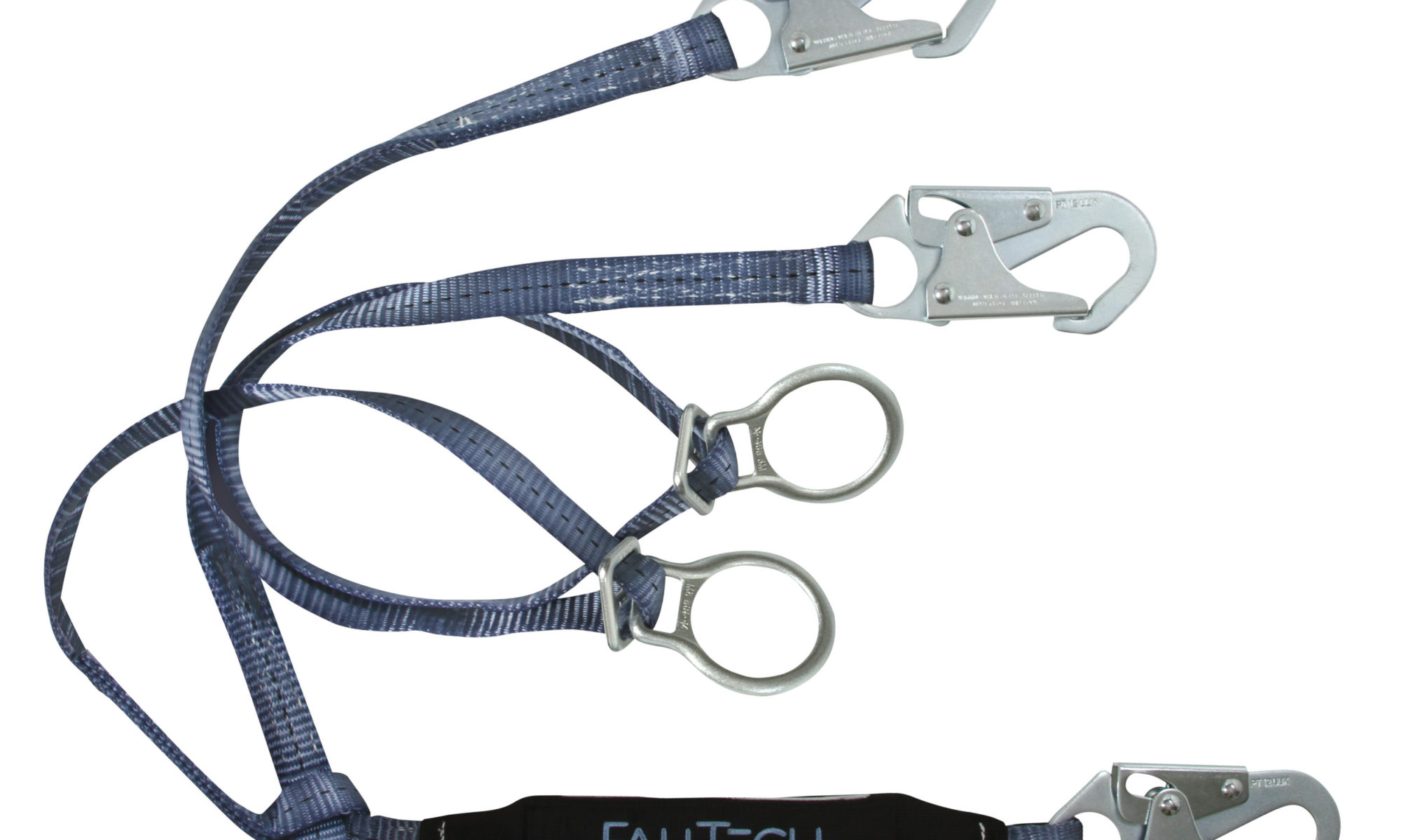 FallTech 826082D ViewPack Shock Absorbing Yleg Lanyard with 3 Snap