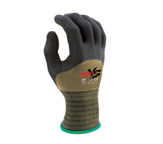 Versus VS2261 Black Micro-Foam Nitrile Knuckle 3/4 Coated Glove(DZ)