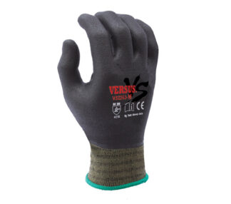 Versus VS2262 Black Micro-Foam Nitrile Knuckle Fully Coated Glove(DZ)