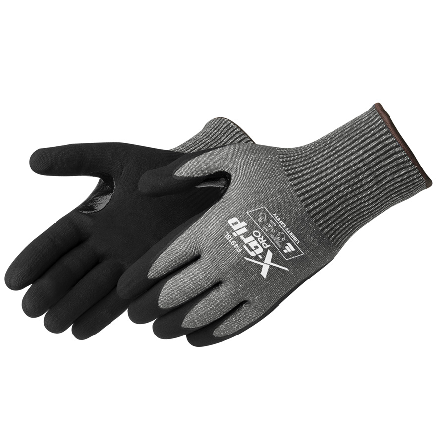 X-Grip Pro F4918 Cut Level A9 Sandy Nitrile Coated Touchscreen Glove