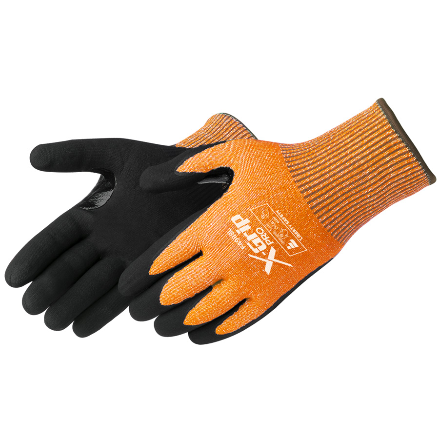 X-Grip Pro F4988 Cut Level A8 Sandy Nitrile Coated Touchscreen Glove