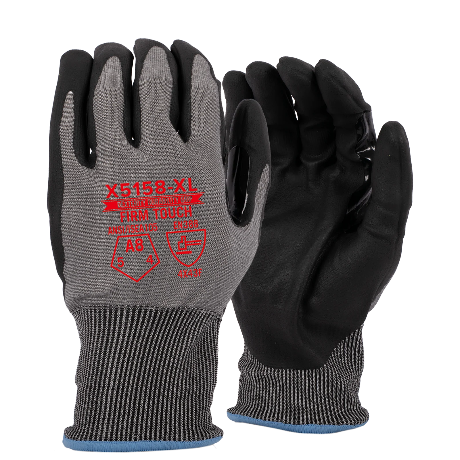 Firm Touch X5158 ANSI Cut A8 Touchscreen Gloves