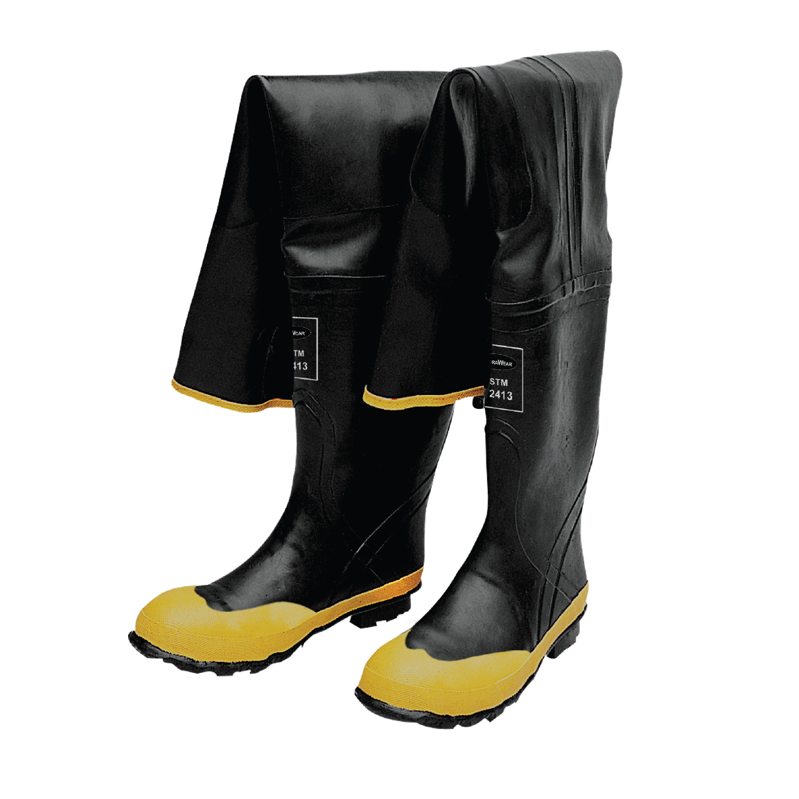 DuraWear 1531 32.5" Black Steel Toe Hip Wader Boots