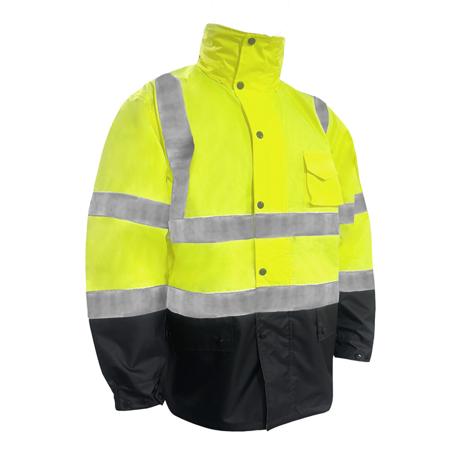 C16740GB Waterproof Black Bottom Rain Jacket