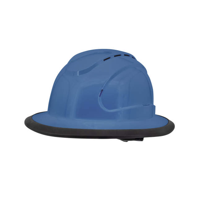 RHJV6 Type I Class C Blue Vented Full Brim Hard Hat