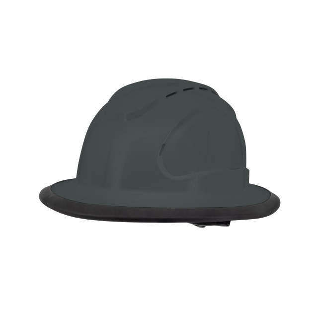 RHJV6 Type I Class C Dark Gray Vented Full Brim Hard Hat