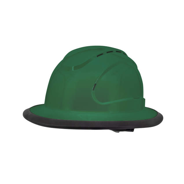 RHJV6 Type I Class C Green Vented Full Brim Hard Hat