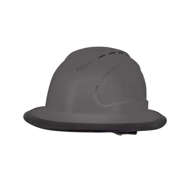 RHJV6 Type I Class C Gray Vented Full Brim Hard Hat