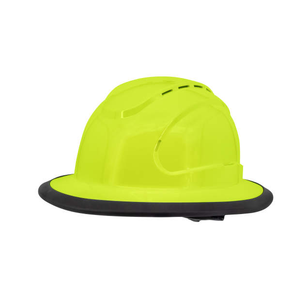 RHJV6 Type I Class C Hi-Vis Lime Vented Full Brim Hard Hat