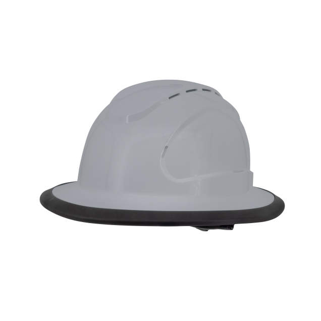 RHJV6 Type I Class C Light Gray Vented Full Brim Hard Hat