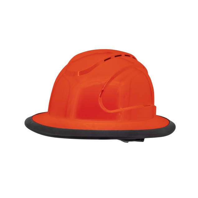 RHJV6 Type I Class C Hi-Vis Orange Vented Full Brim Hard Hat