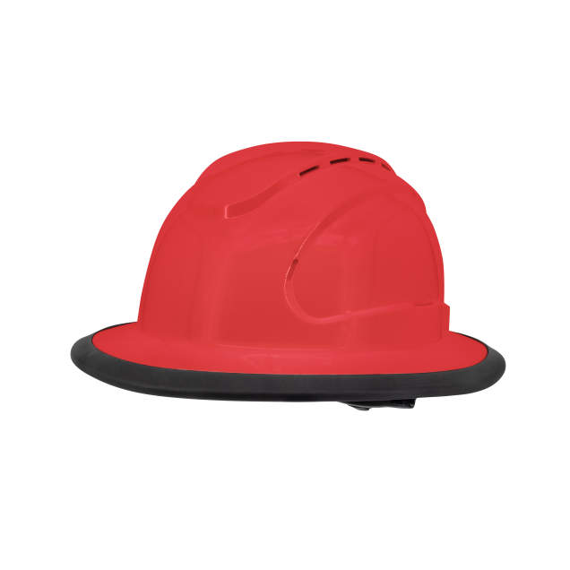 RHJV6 Type I Class C Red Vented Full Brim Hard Hat